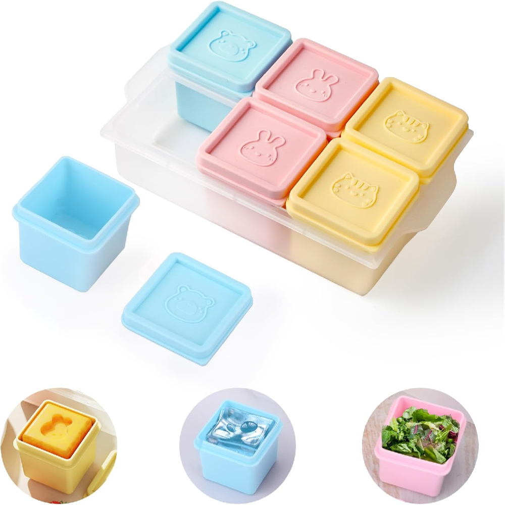 Meal Prep Chia Pudding - 1 pack of 6 silicone food