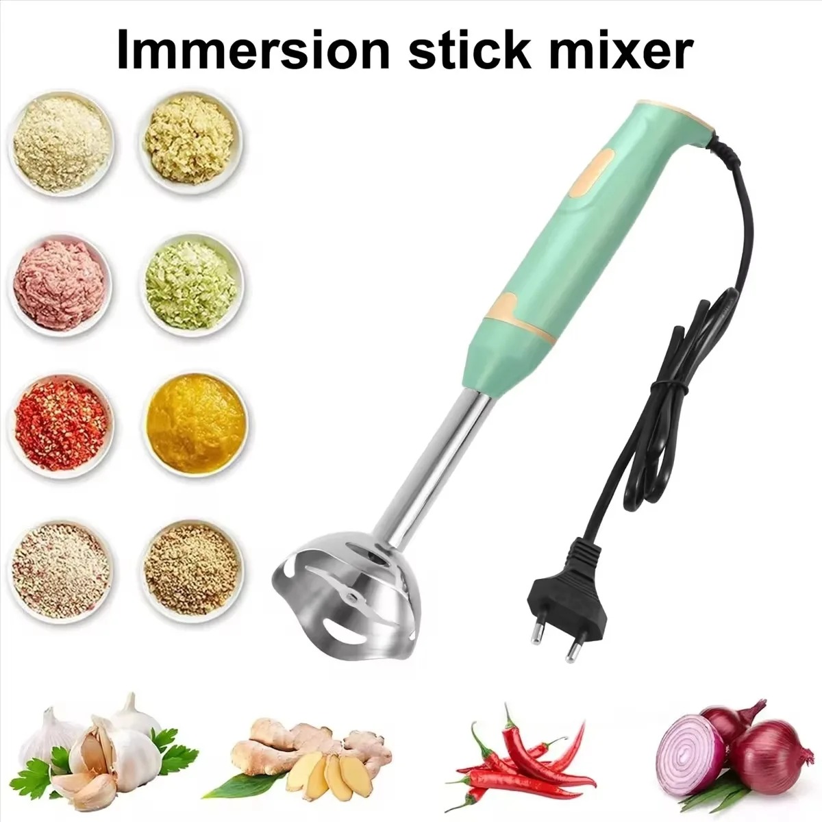 Meal Prep Smoothies - Immersion Stick Mixer Electric Handheld Blender