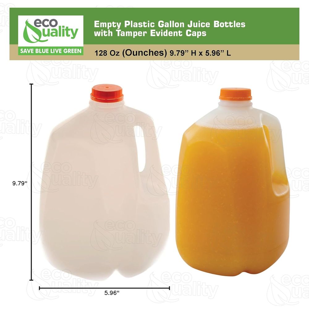 128 oz Gallon Size Plastic Jui - Meal Prep Smoothies ulasan dan harga