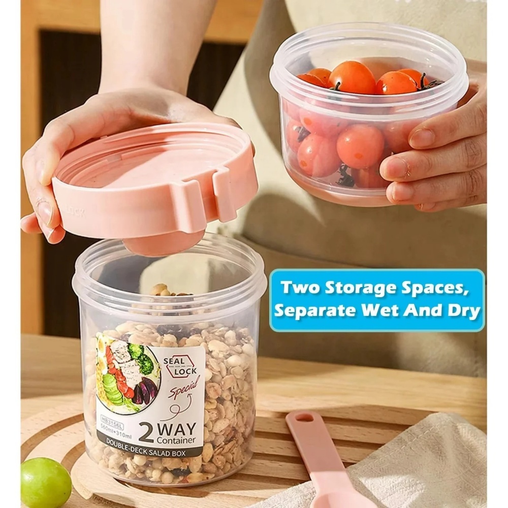 Portable Salad Cup Breakfast C - Meal Prep Chia Pudding ulasan dan harga
