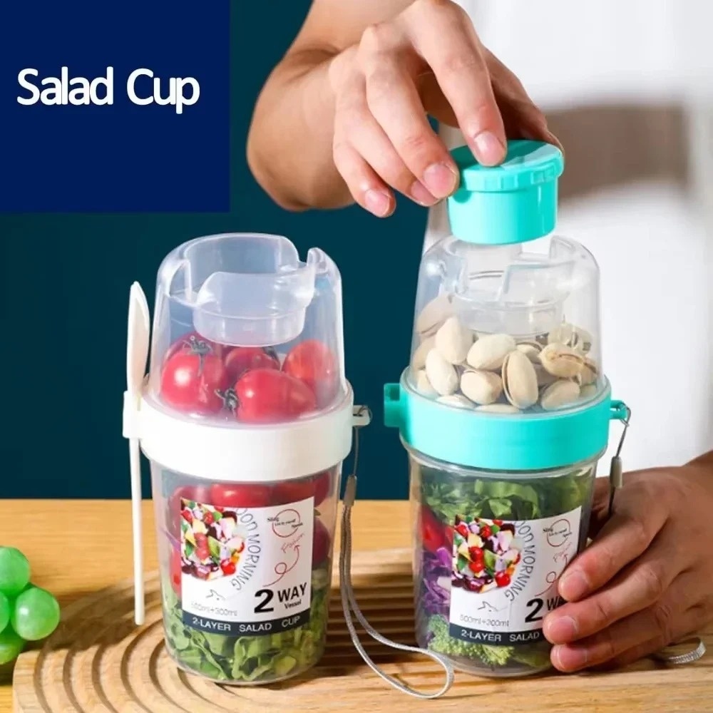 Portable Salad Cup Breakfast C - Meal Prep Chia Pudding ulasan dan harga