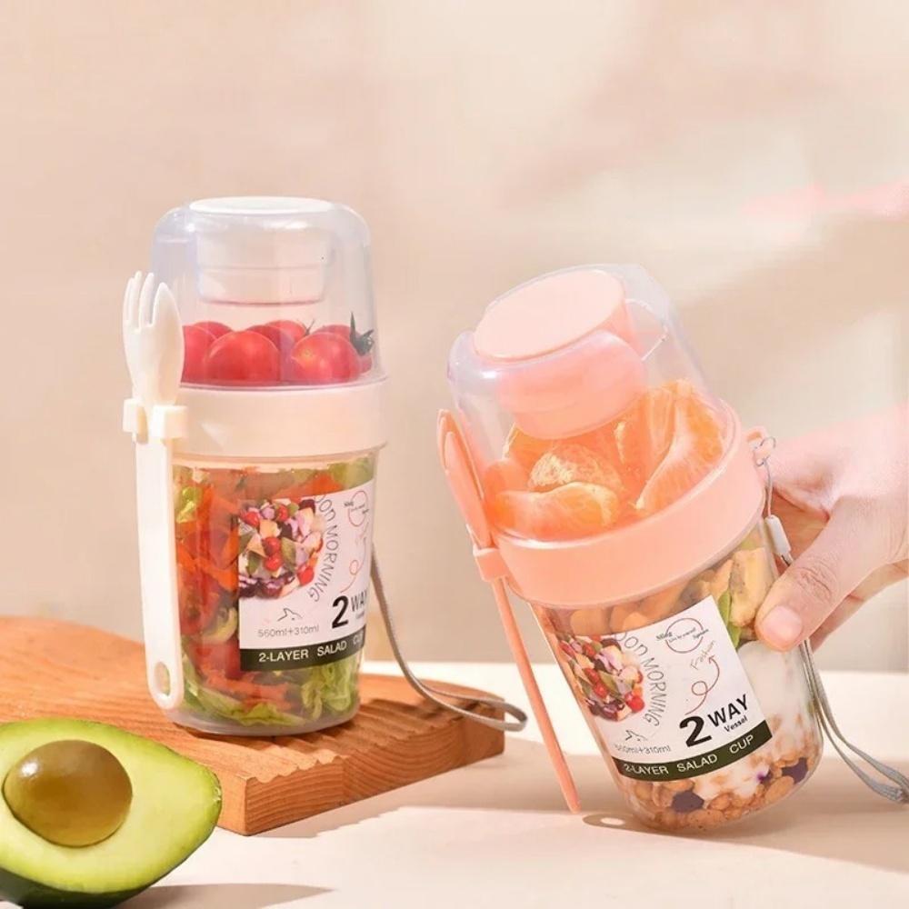 Portable Salad Cup Breakfast C - Meal Prep Chia Pudding ulasan dan harga