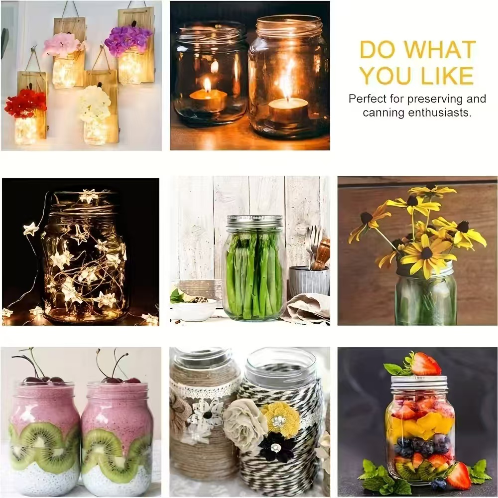 6Pcs, 12Pcs, 500Ml/16Oz, Glass - Meal Prep Chia Pudding ulasan dan harga