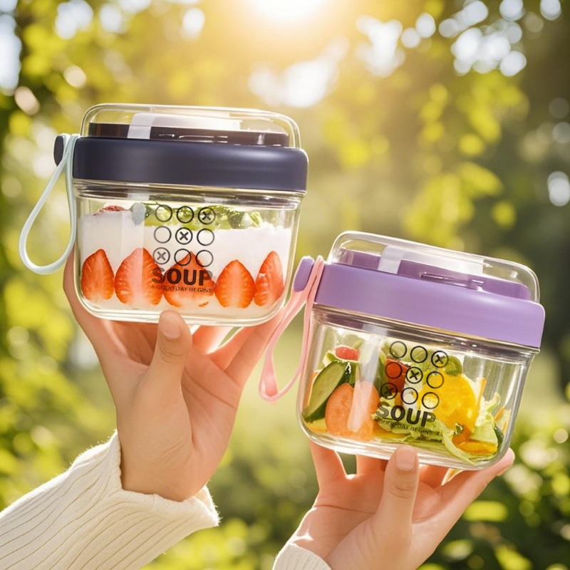 Salad Cup Double Layer Oatmeal - Meal Prep Chia Pudding ulasan dan harga