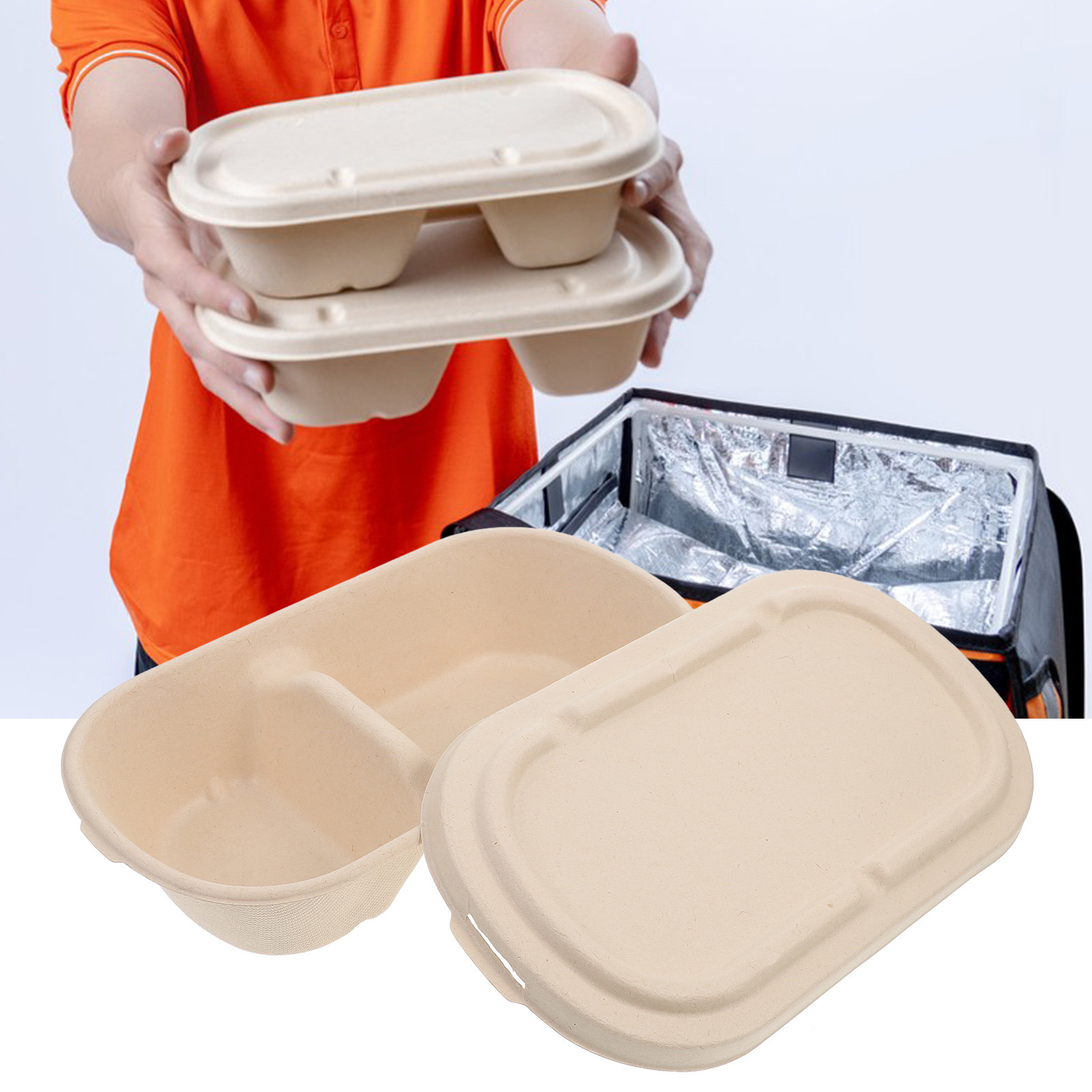 25Sets Pulp Food Container Dis - Meal Prep Bulking ulasan dan harga