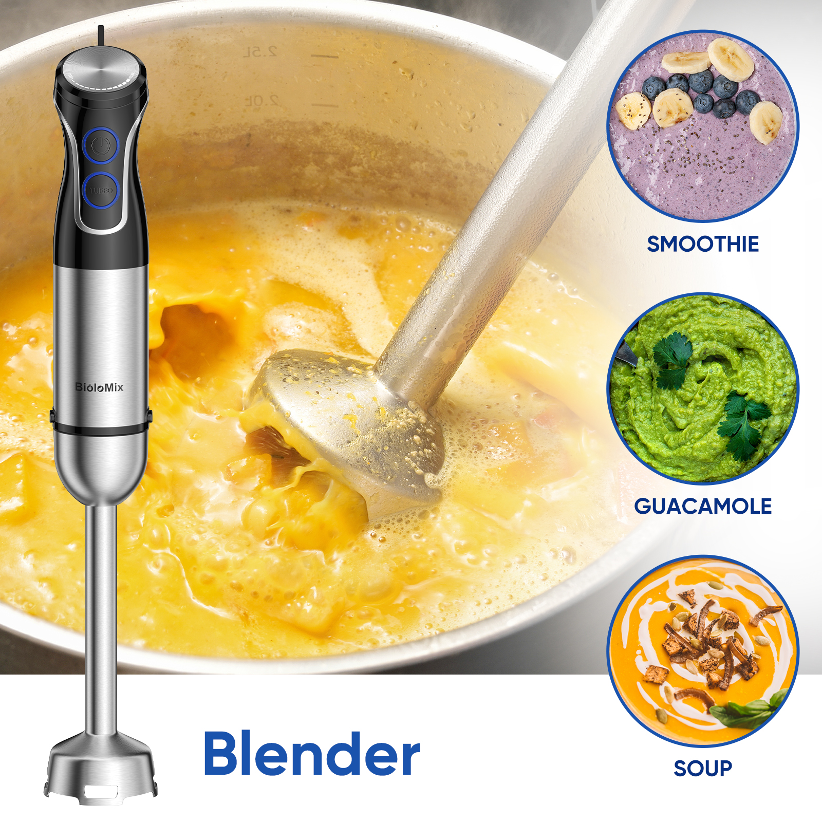 BioloMix 5 in 1 Immersion Hand - Meal Prep Smoothies ulasan dan harga