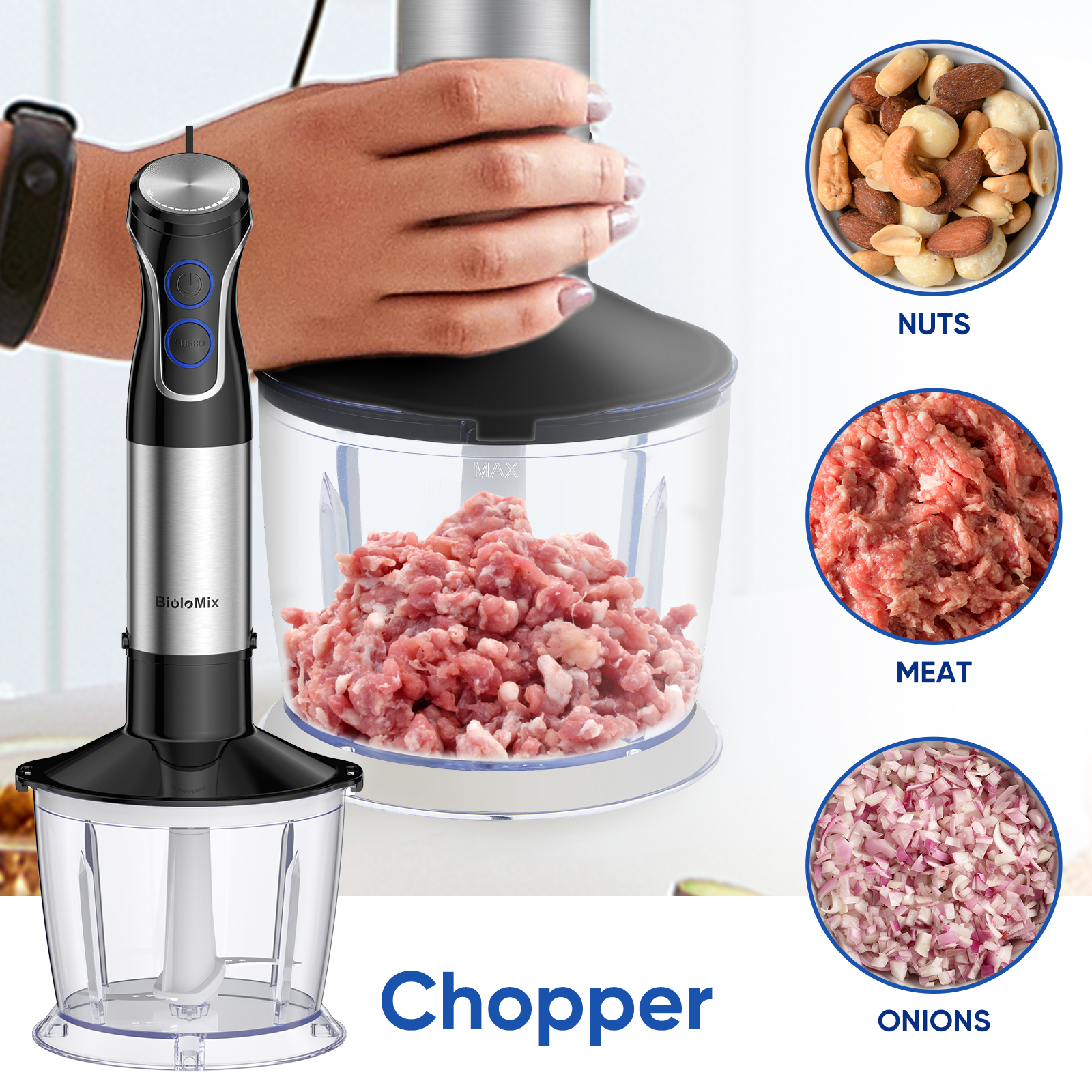 BioloMix 5 in 1 Immersion Hand - Meal Prep Smoothies ulasan dan harga