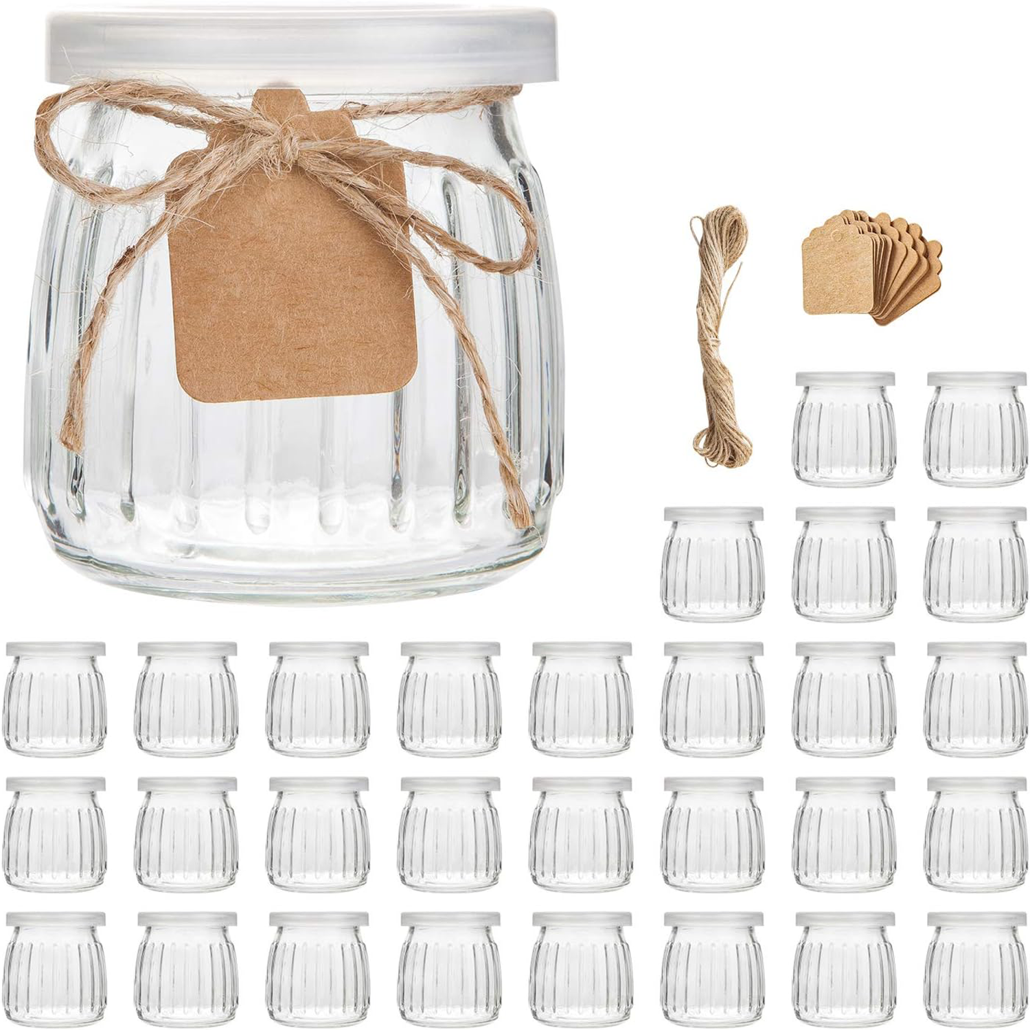 4 oz Clear Yogurt Jars With PE - Meal Prep Chia Pudding ulasan dan harga