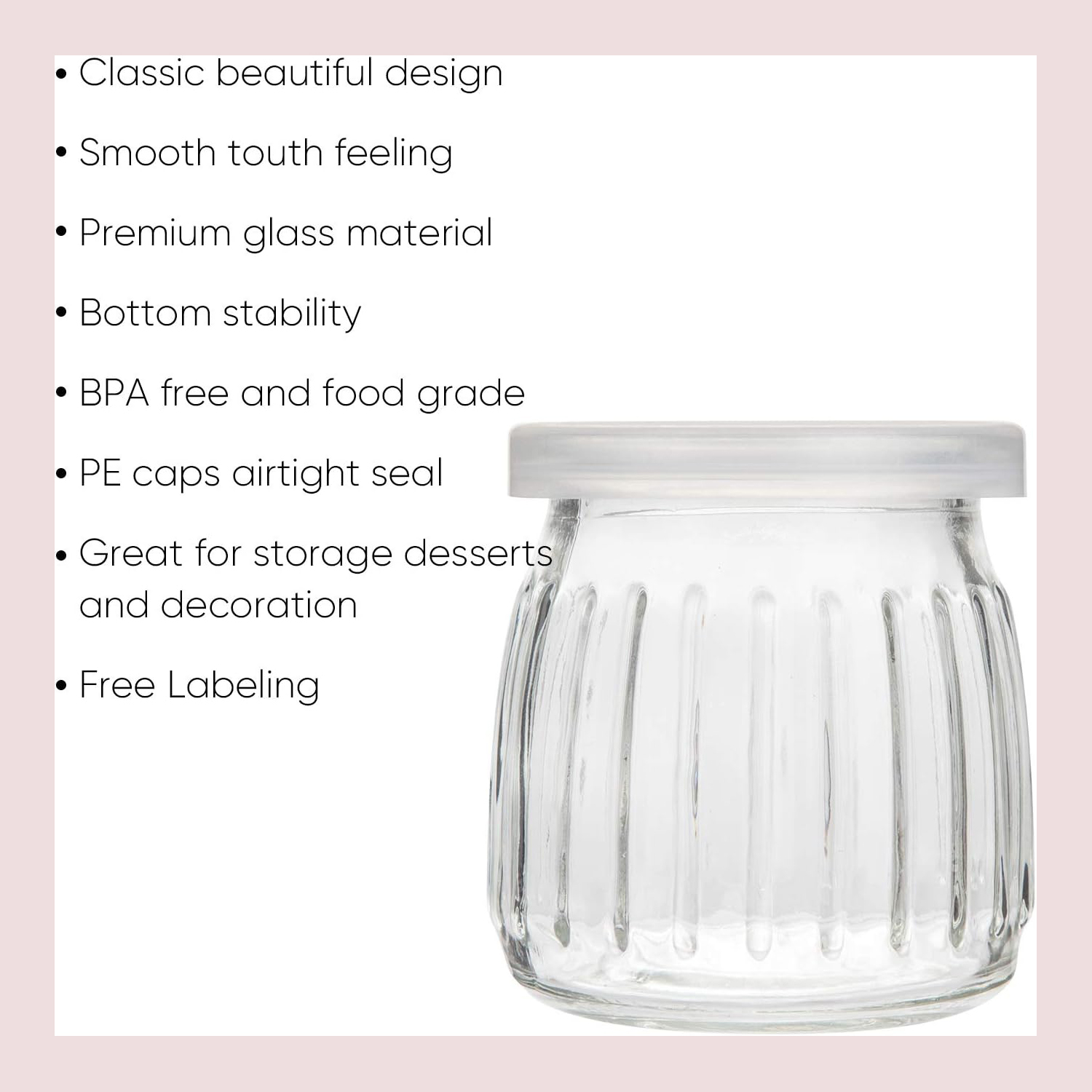 4 oz Clear Yogurt Jars With PE - Meal Prep Chia Pudding ulasan dan harga