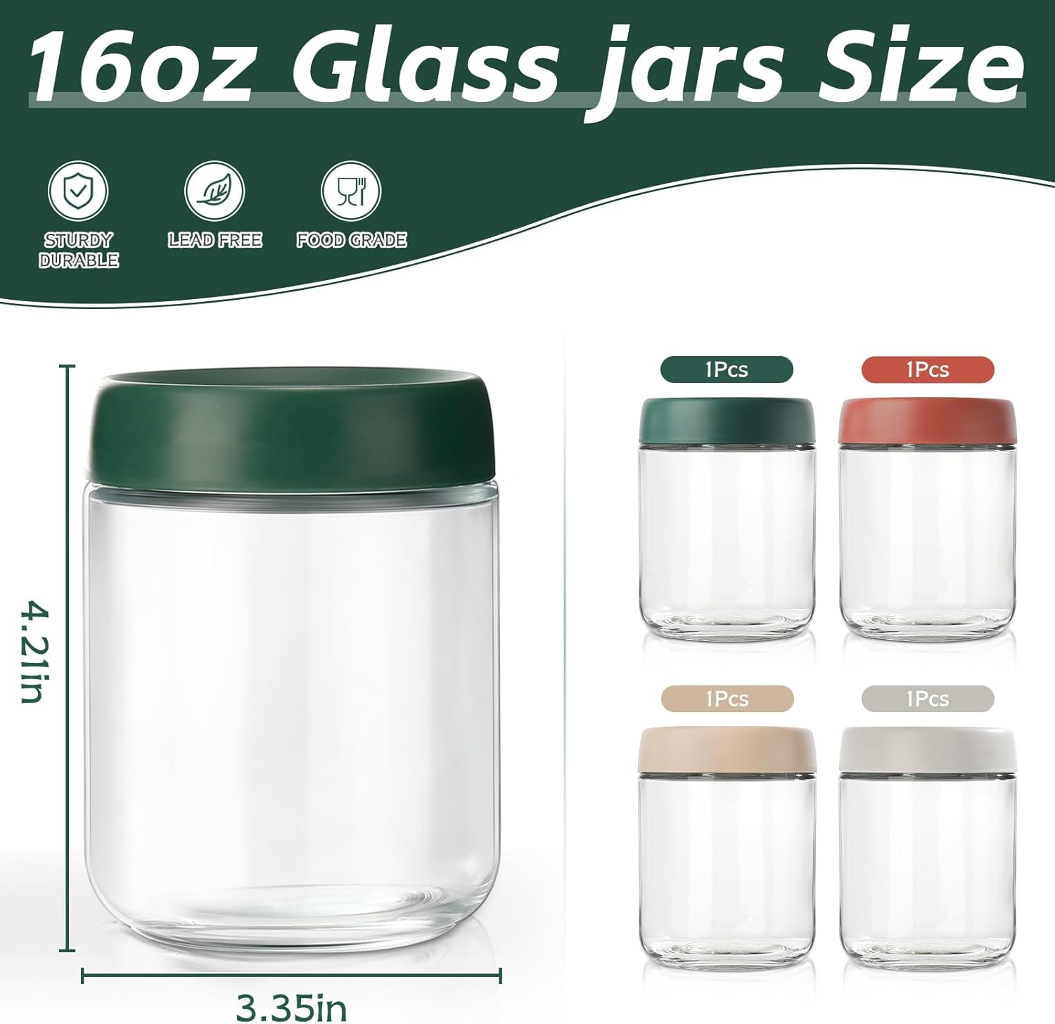 Glass Overnight Oats Container - Meal Prep Chia Pudding ulasan dan harga