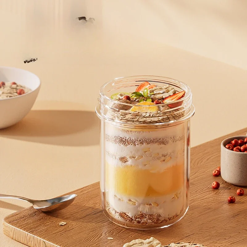 430ML New Breakfast Cups Oatme - Meal Prep Chia Pudding ulasan dan harga