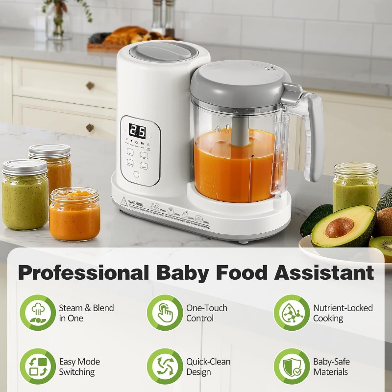 Baby Food Maker Steamer Blende - Meal Prep Smoothies ulasan dan harga