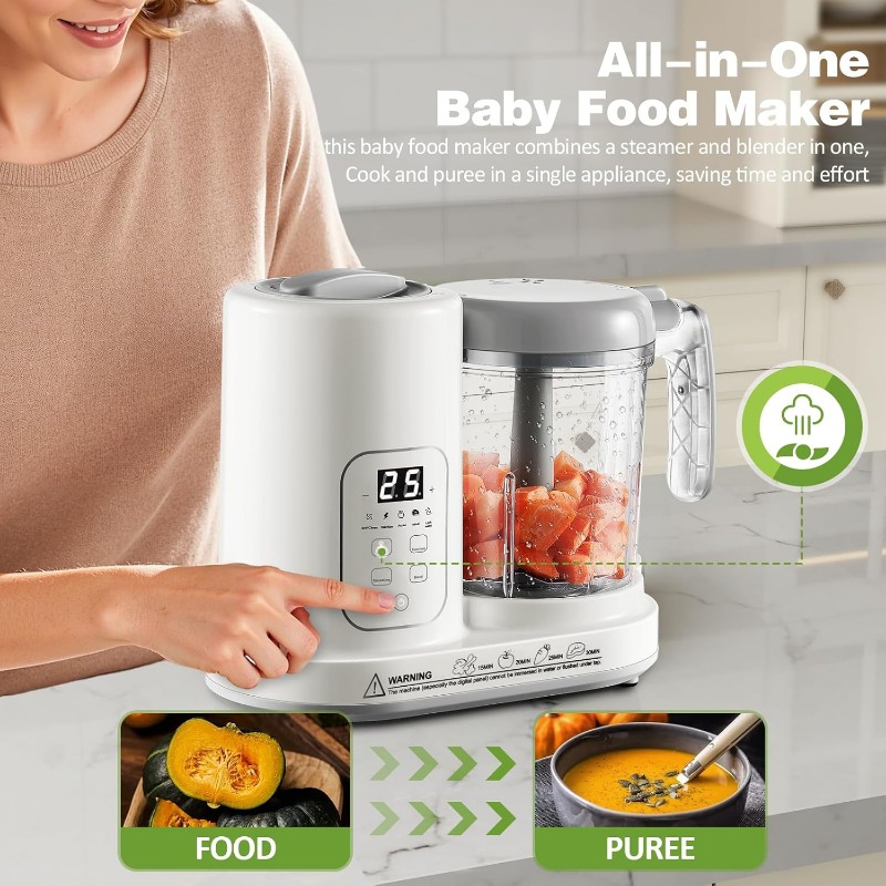 Baby Food Maker Steamer Blende - Meal Prep Smoothies ulasan dan harga