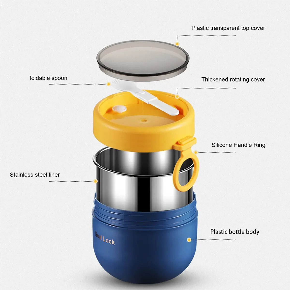 600ml/800ml  Breakfast Cups wi - Meal Prep Chia Pudding ulasan dan harga