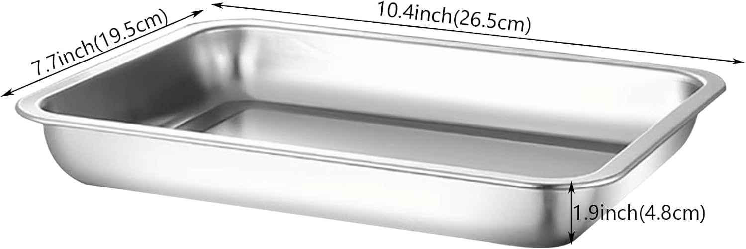 Stainless Steel Breading Trays - Meal Prep With Chicken Breast ulasan dan harga