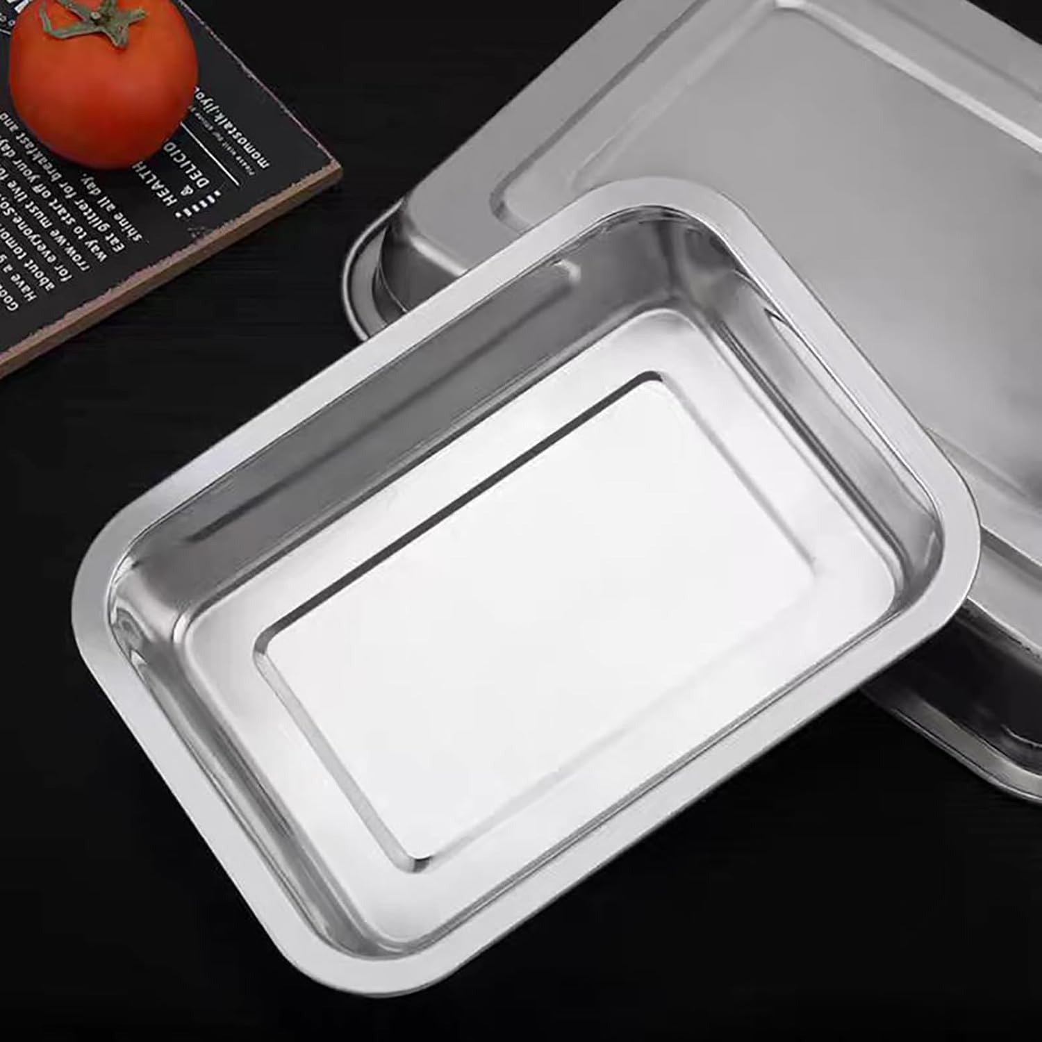 Stainless Steel Breading Trays - Meal Prep With Chicken Breast ulasan dan harga