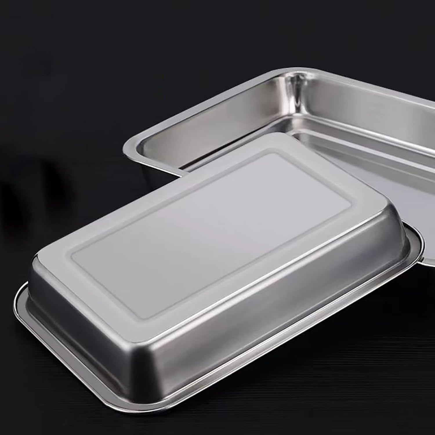 Stainless Steel Breading Trays - Meal Prep With Chicken Breast ulasan dan harga