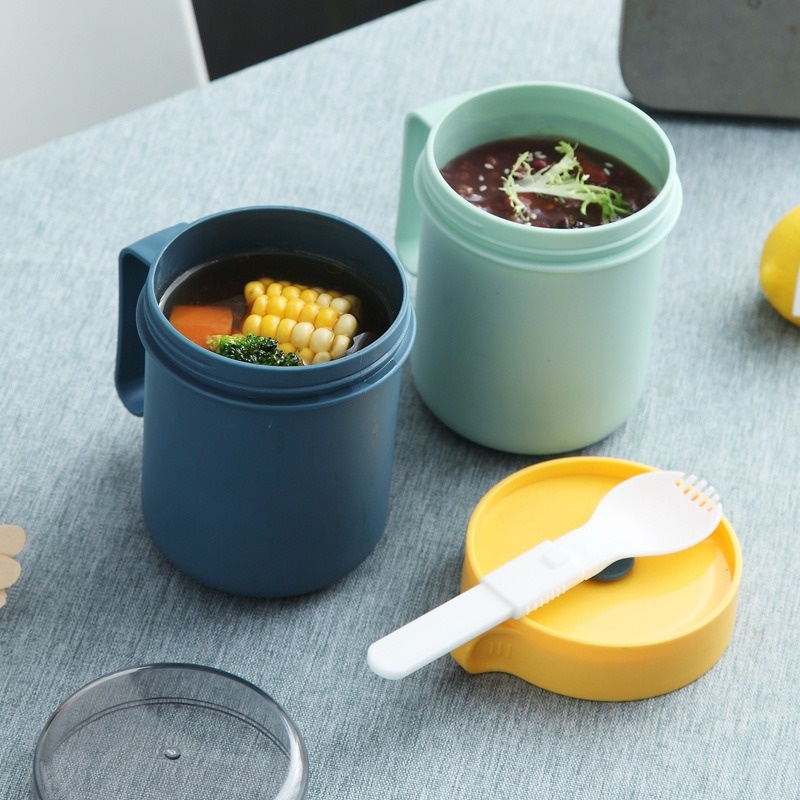 500ML Portable Breakfast Cup   - Meal Prep Chia Pudding ulasan dan harga