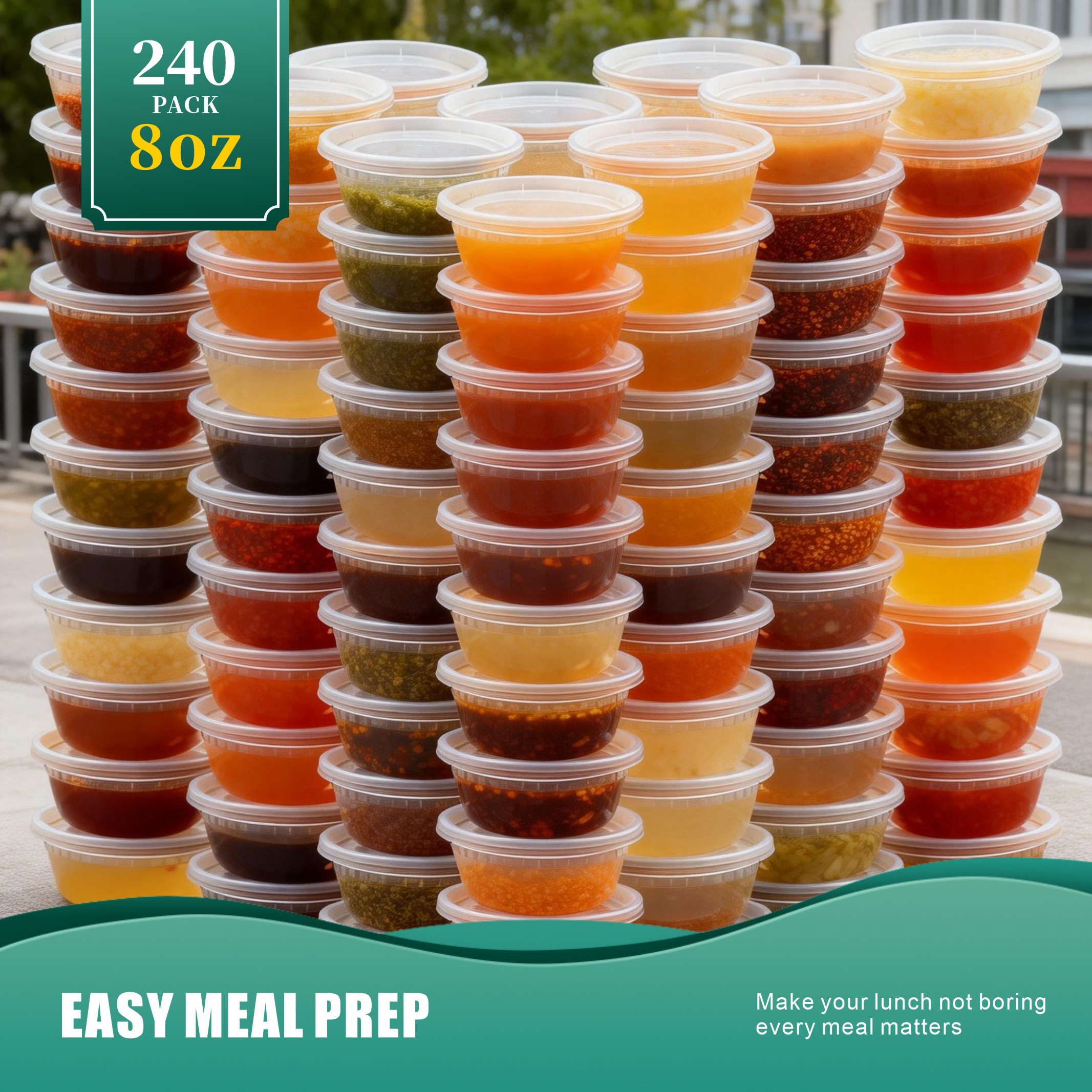 240Pack 8oz Deli Containers Wi - Meal Prep Bulking ulasan dan harga
