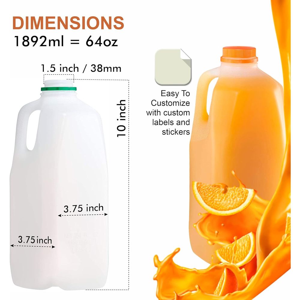 20-Pack 64oz Empty Plastic Smo - Meal Prep Smoothies ulasan dan harga