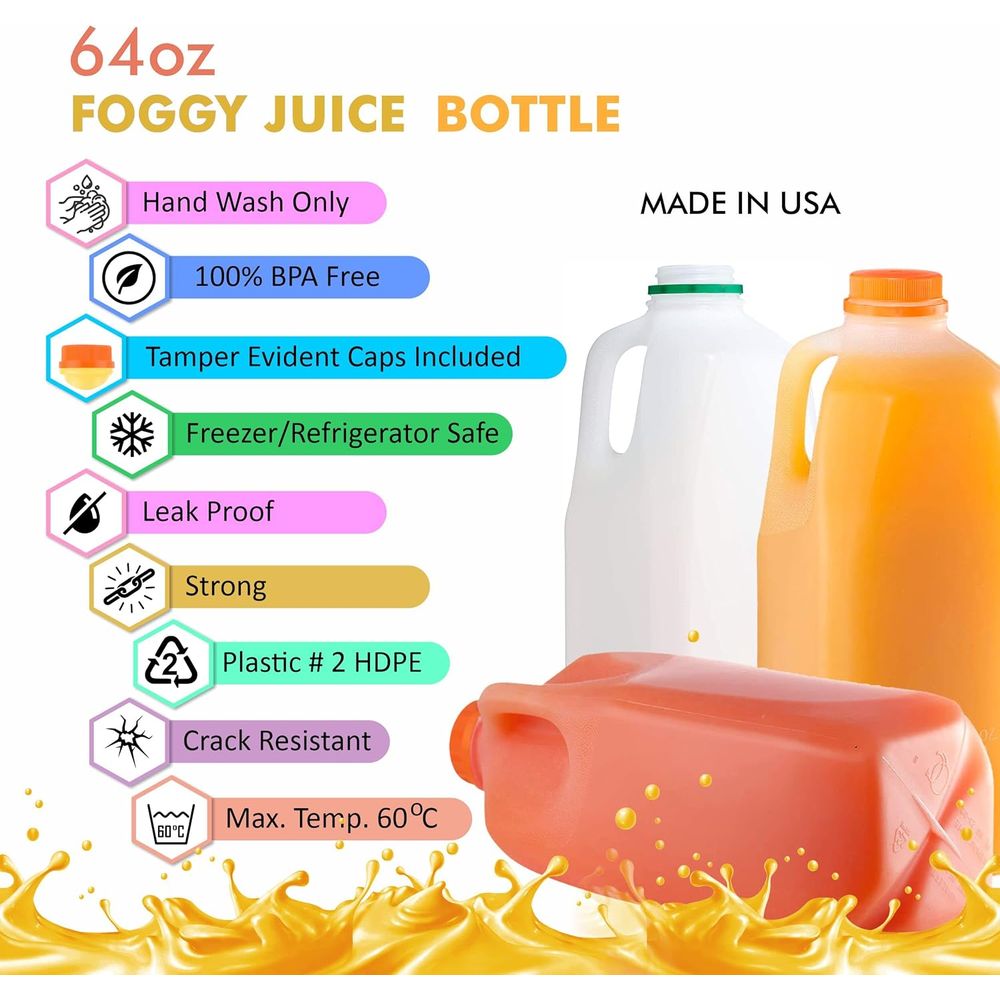 20-Pack 64oz Empty Plastic Smo - Meal Prep Smoothies ulasan dan harga