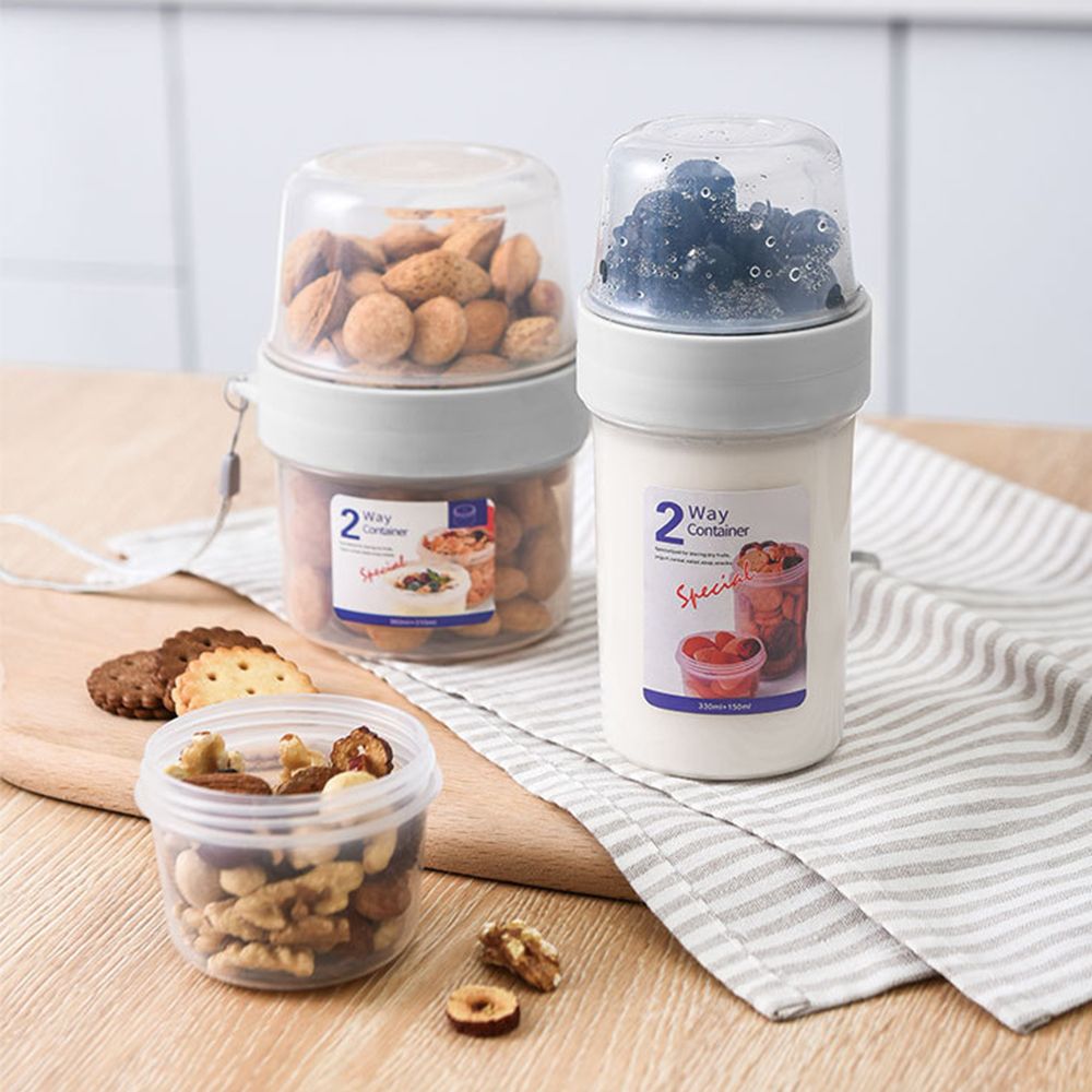 Double-layer Fresh-keeping Box - Meal Prep Chia Pudding ulasan dan harga