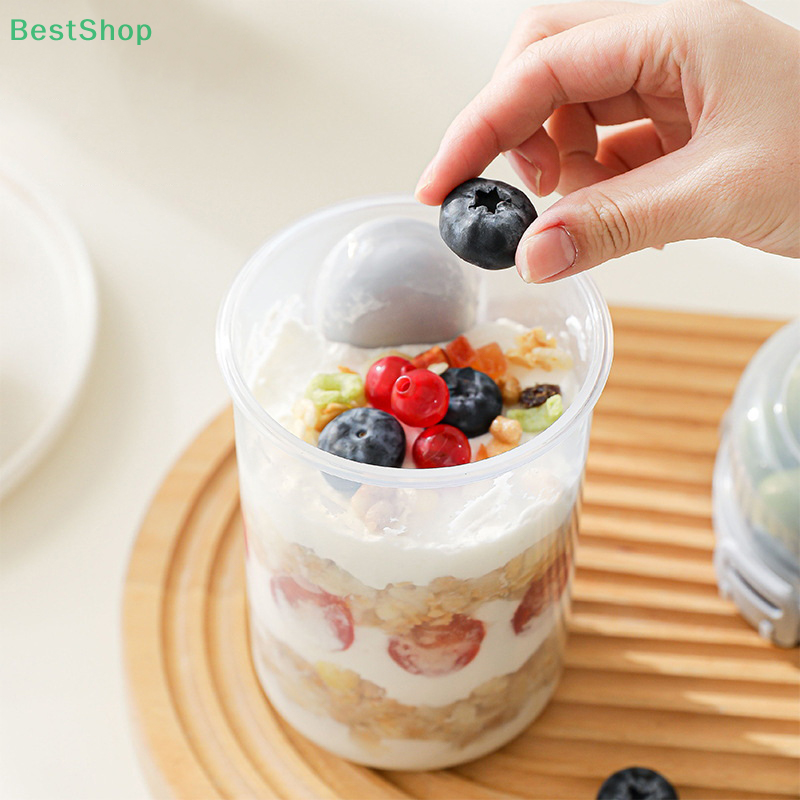 ❤Salad Cup Portable Light Meal - Meal Prep Chia Pudding ulasan dan harga