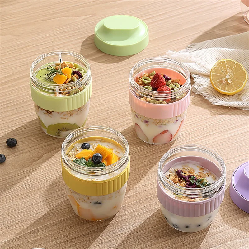 480/570ml Breakfast Cup Portab - Meal Prep Chia Pudding ulasan dan harga